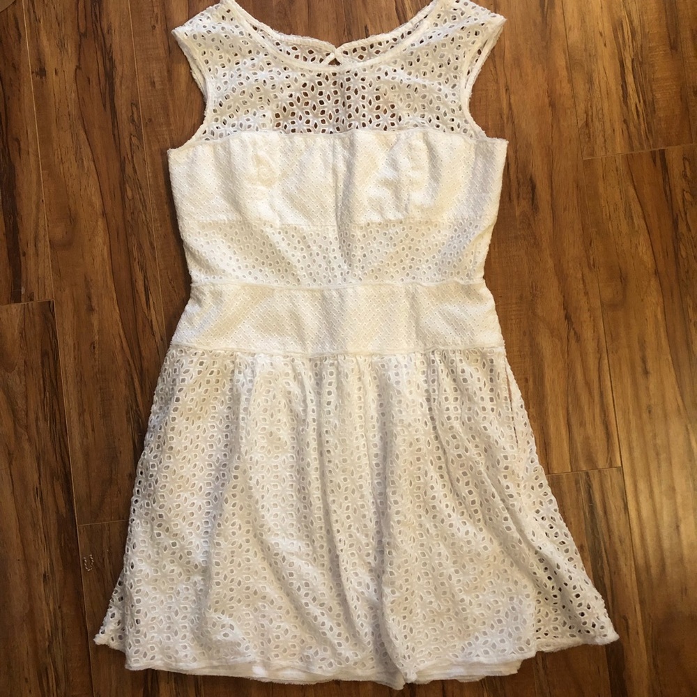 BCBG Maxazria Eyelet Dress Size 12